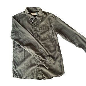 Buck Mason Olive Draped Twill One Pocket Shirt